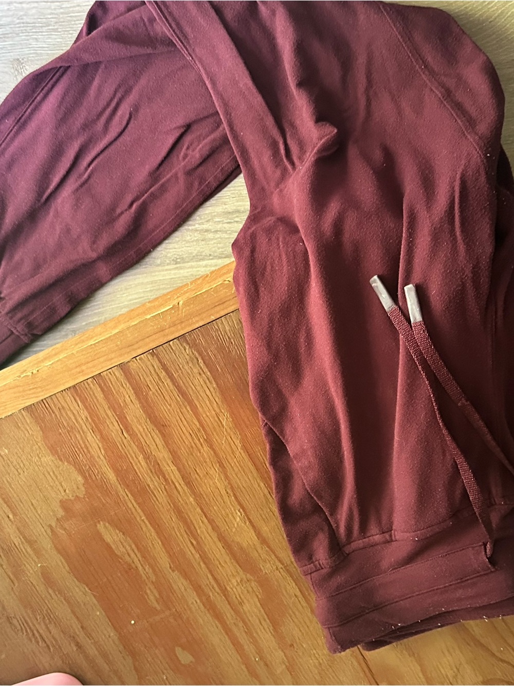 Lululemon Maroon Drawstring Jogger Pants